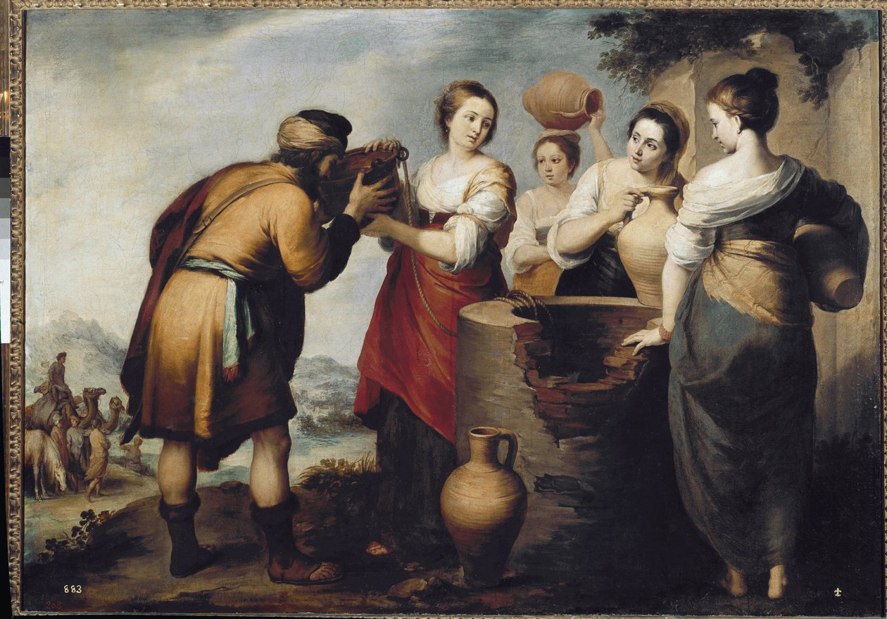 Rebecca e Eleazar no Poço (óleo sobre tela de Bartolomé Esteban Murillo