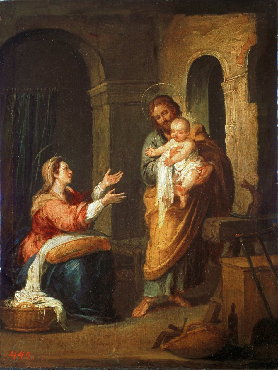 A Sagrada Família (pintura sobre tela) de Bartolome Esteban Murillo
