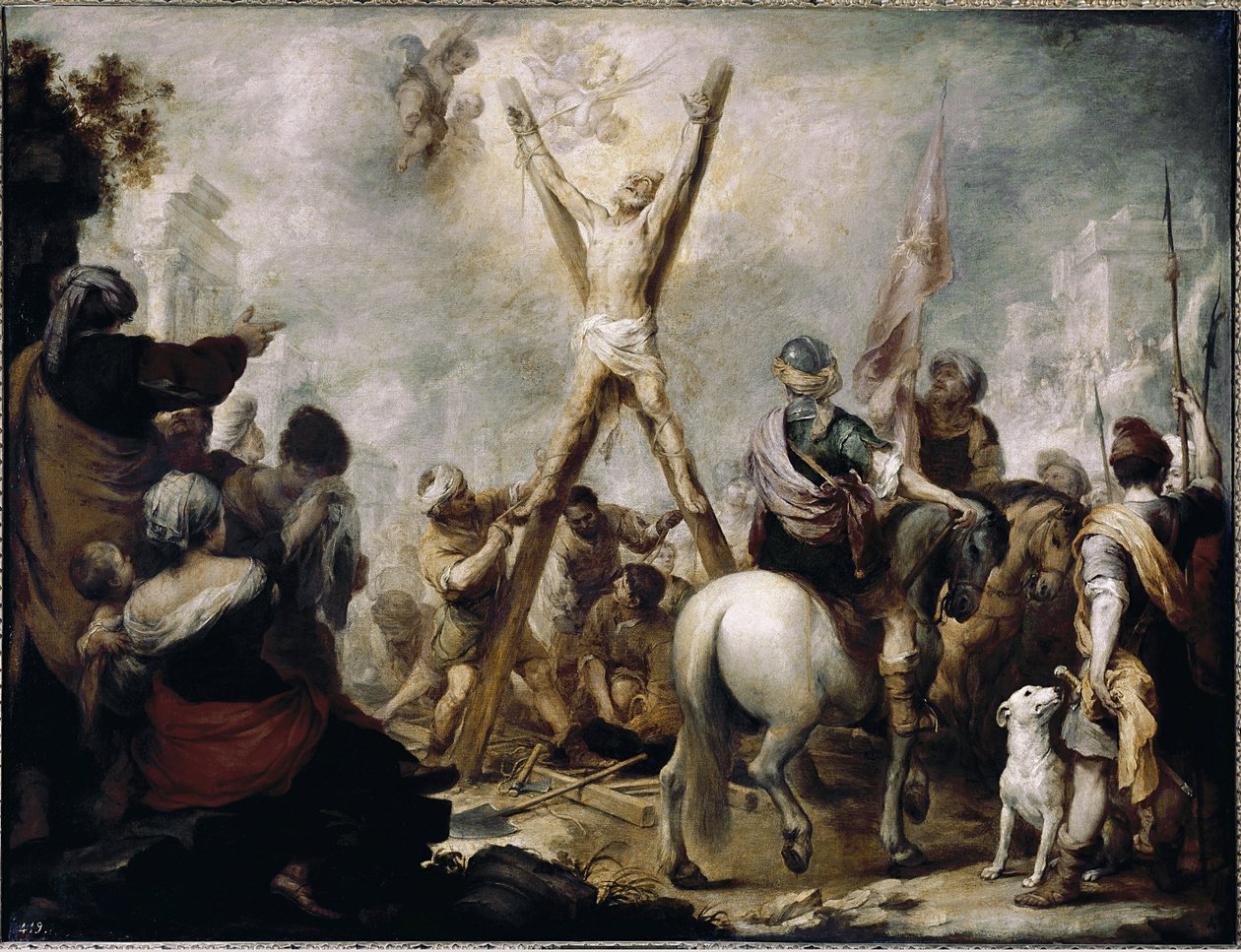 O Martírio de São André. (óleo sobre tela de Bartolomé Esteban Murillo