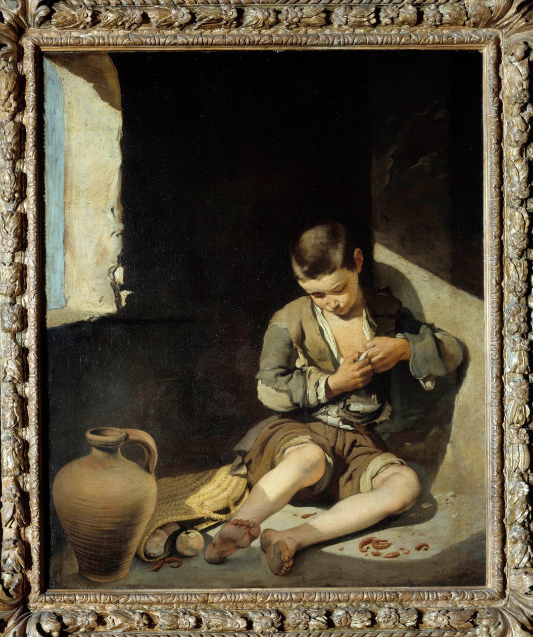 Pintura de Bartolome Murillo (1618-1682) Sol do século XVII. 1,34x1 m de Bartolomé Esteban Murillo