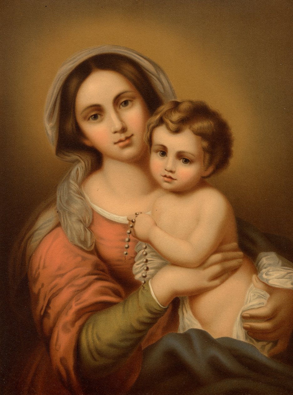 Madonna com a criança de Bartolome Esteban after Murillo