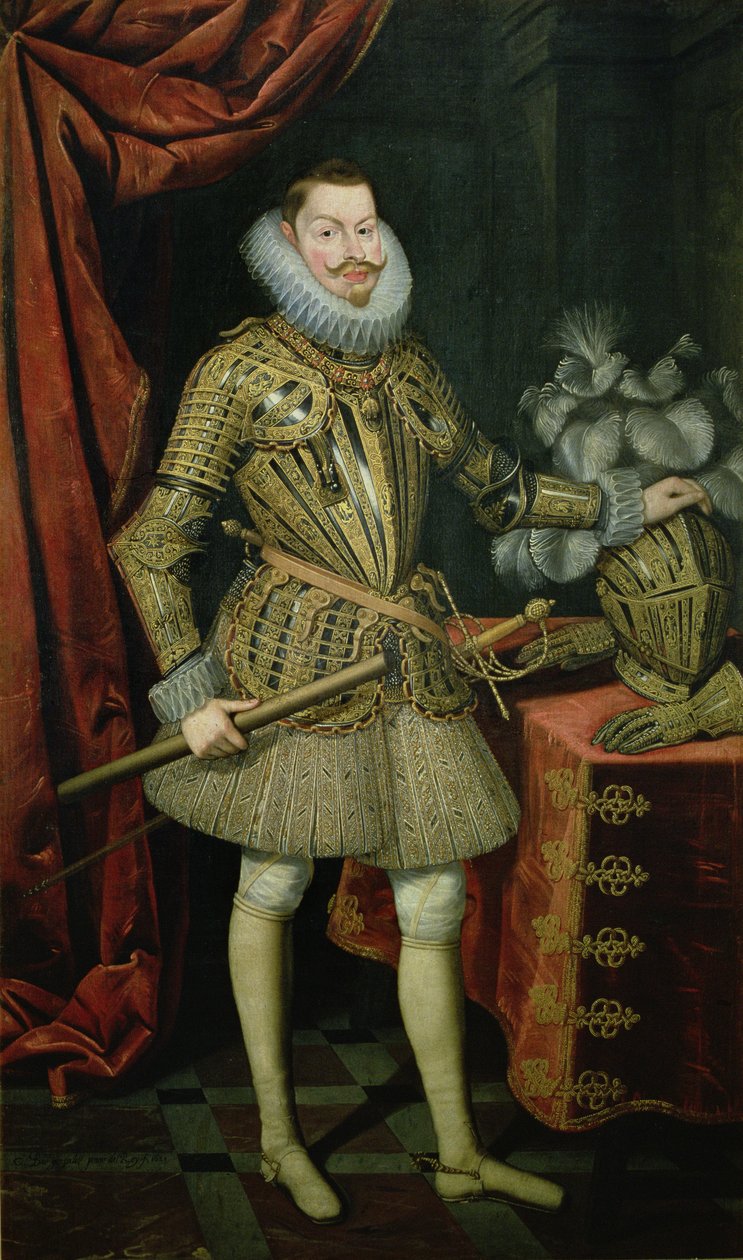 Retrato de Filipe III de Espanha (1578-1621) 1621 (óleo sobre tela) de Bartolome Gonzalez