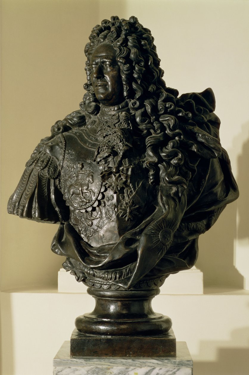 Busto de retrato de Aleksandr Danilovich Menshikov (1673-1729) 1716-7 (bronze) de Bartolomeo Carlo, conte Rastrelli