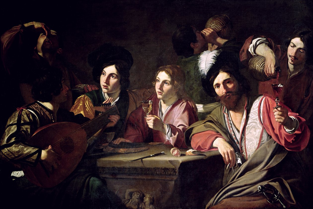 Encontro de Bebedores de Bartolomeo Manfredi