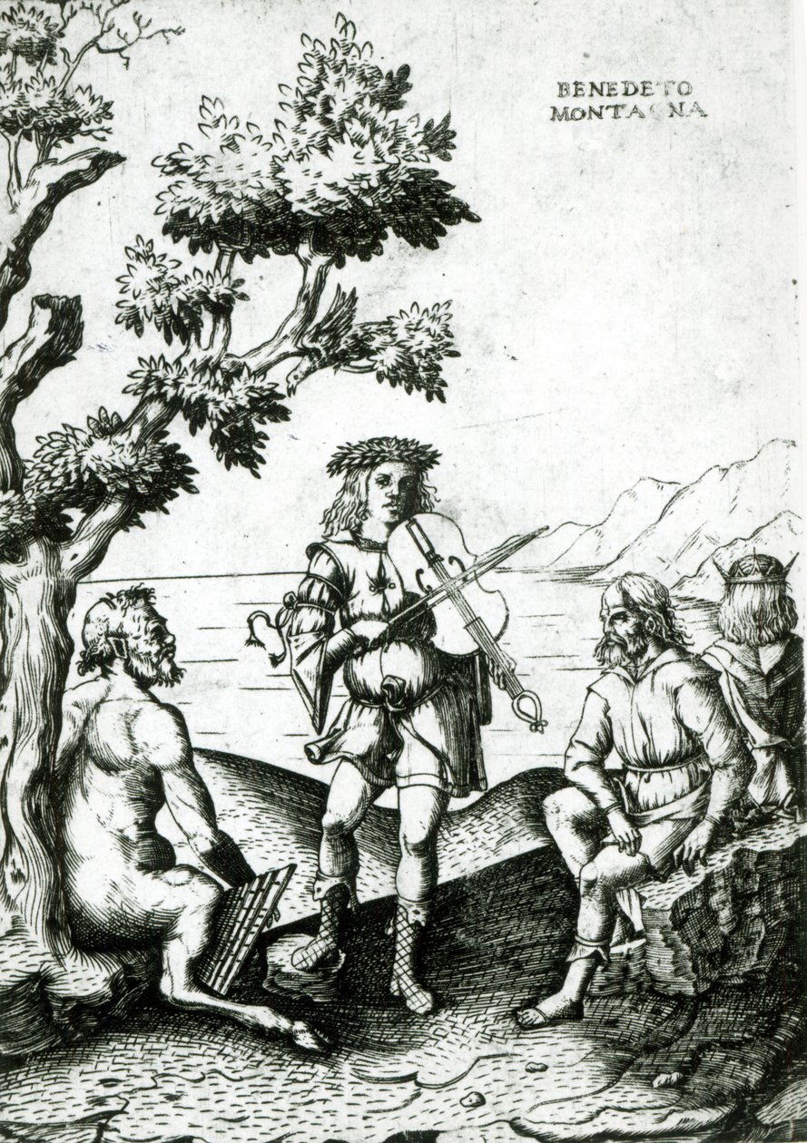 Apolo e Pan de Bartolomeo Montagna