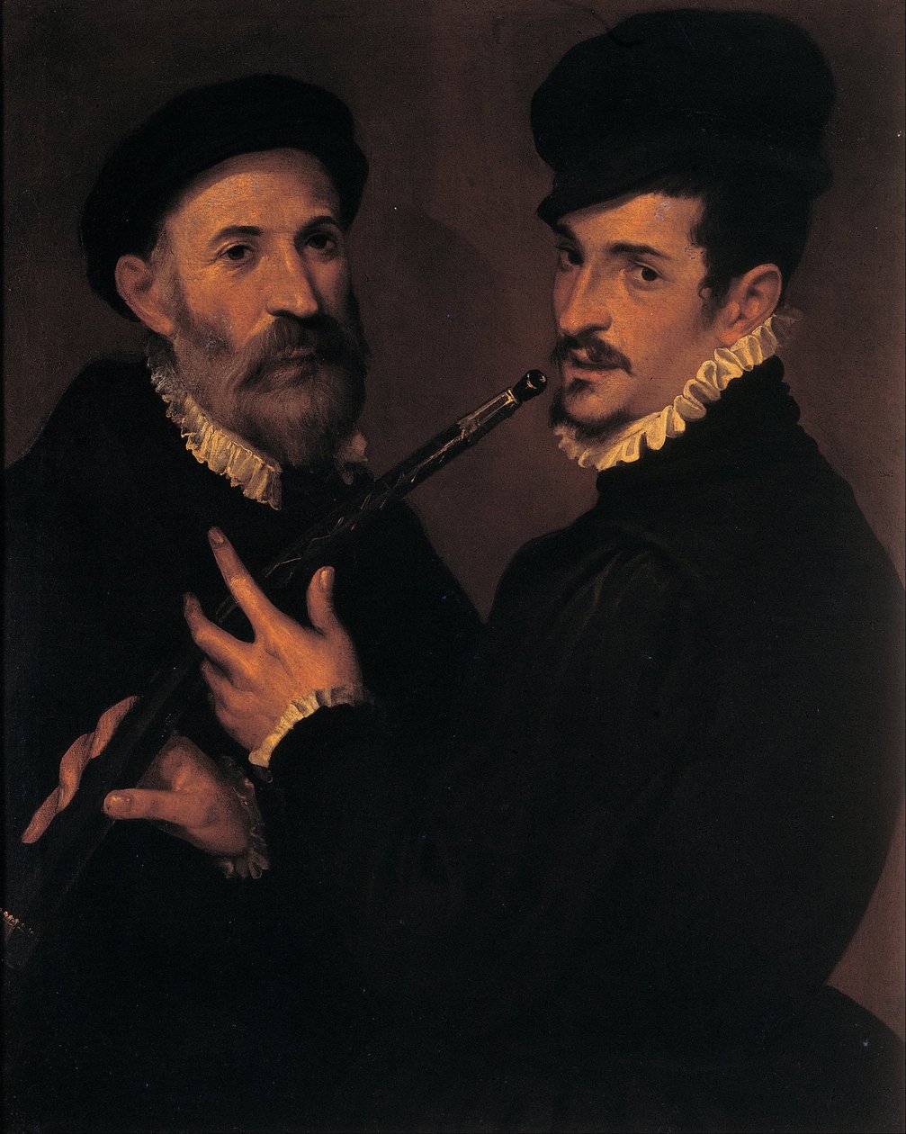 Retrato duplo de músicos de Bartolomeo Passarotti
