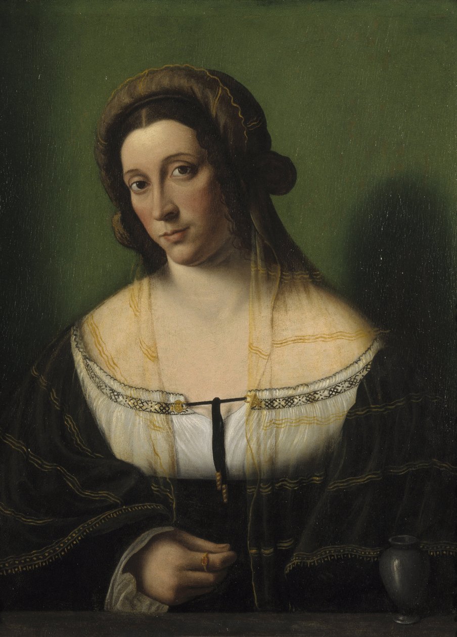 Retrato de uma senhora como Maria Madalena de Bartolomeo Veneto
