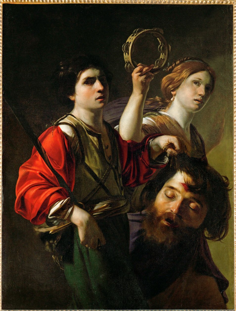 David triomphant - o triunfo de David ... de Bartolomeo (manner of) Manfredi