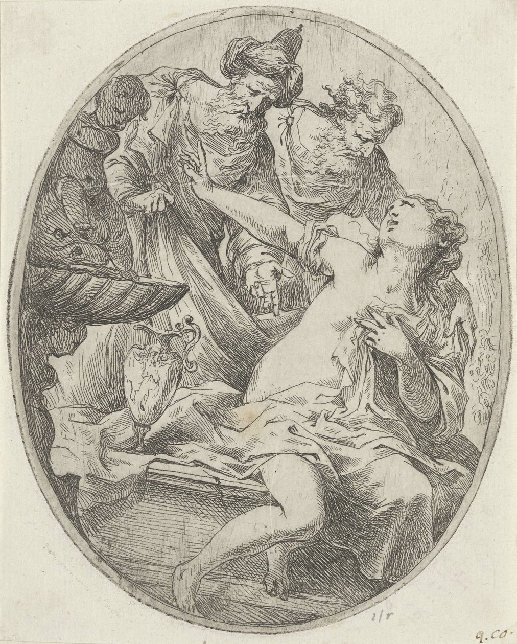 Susana e os Anciãos de Bartolomeo Biscaino