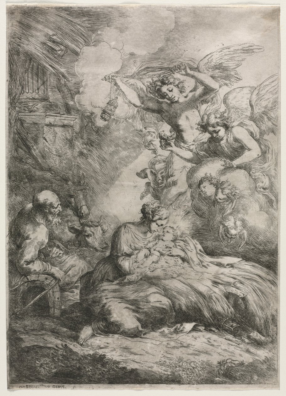 A Natividade. de Bartolomeo Biscaino