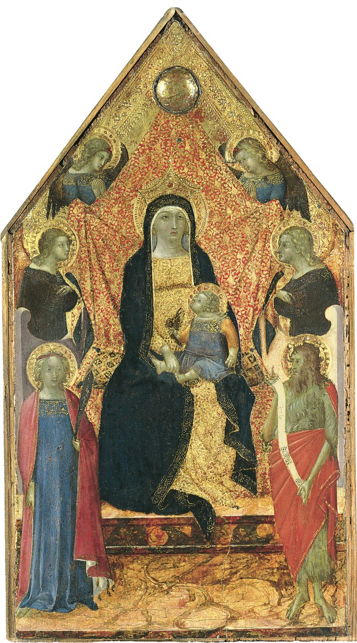 A Virgem e o Menino entronizados entre quatro Anjos e Santos de Bartolomeo Bulgarini