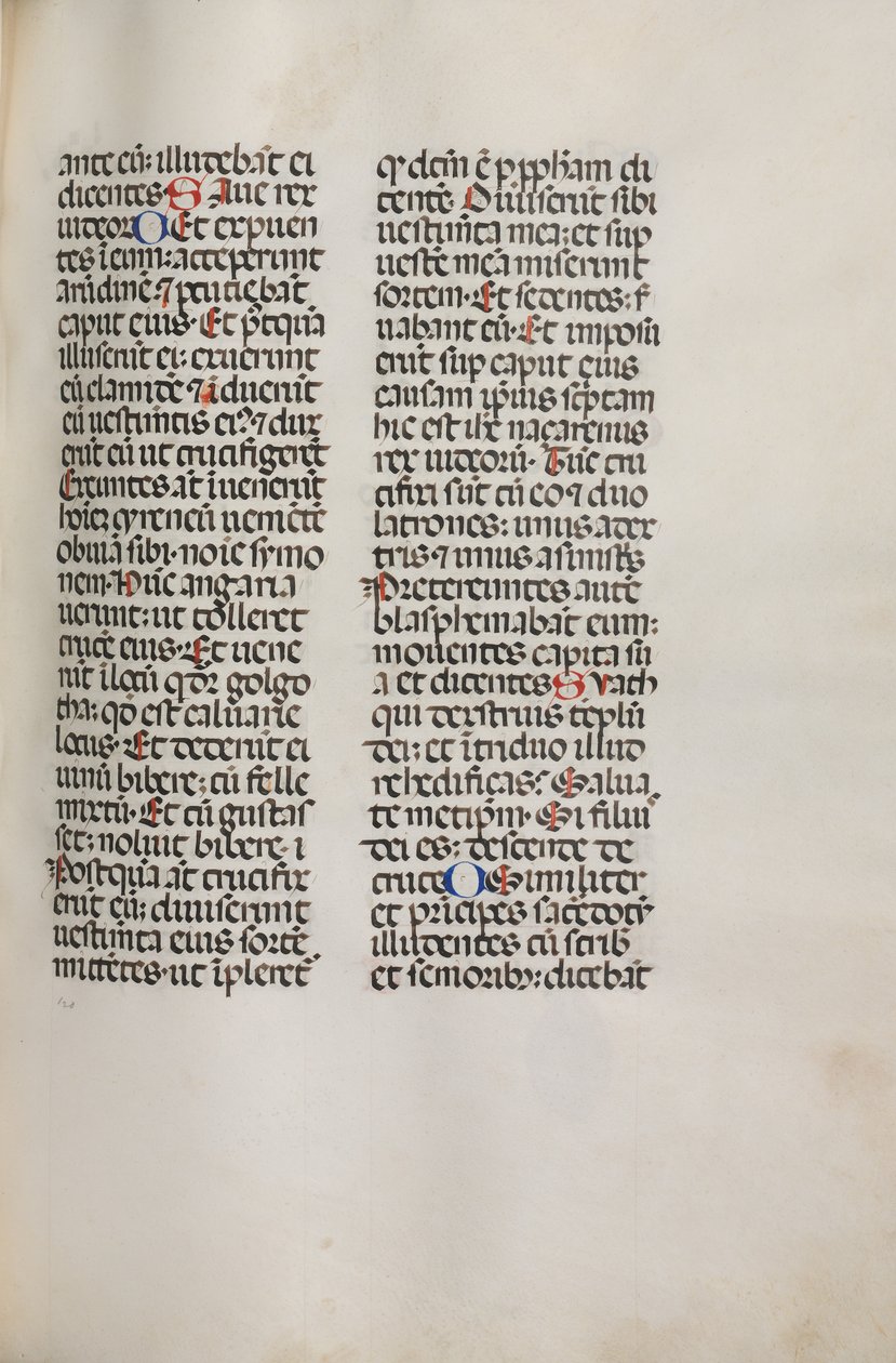 Missale: Fol. 121: contém música para Hely Hely Lama etc. em St. Mattion Passion, 1469. de Bartolomeo Caporali