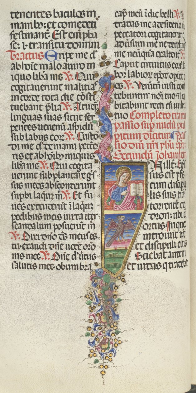Missale: Fol. 141v: São João com Águia, 1469. de Bartolomeo Caporali