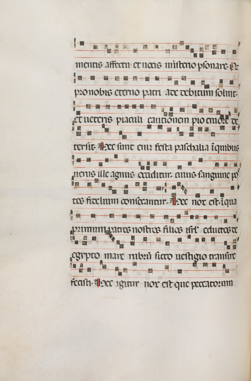 Missale, Pol. 154V Music for Exultel, 1469. de Bartolomeo Caporali