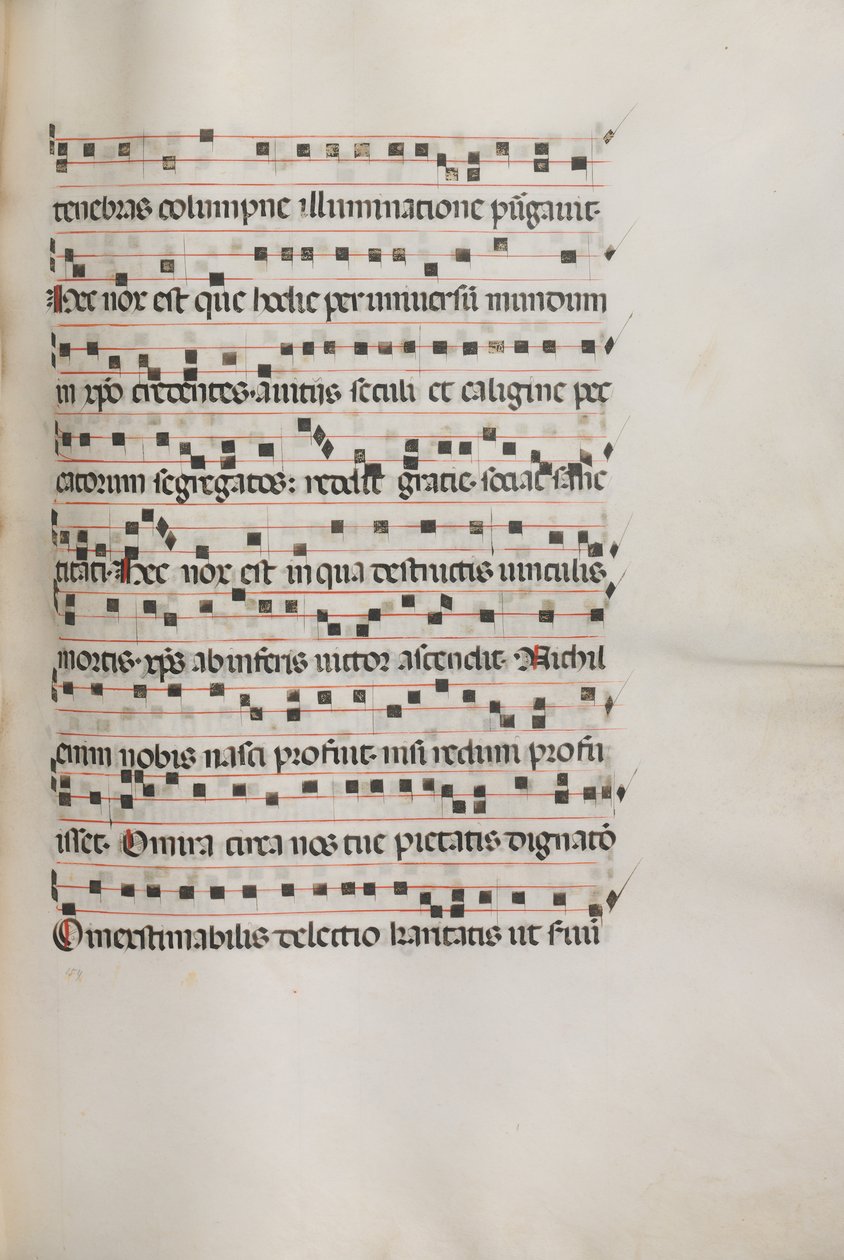 Missale, Pol. 155 Música Exultel, 1469. de Bartolomeo Caporali