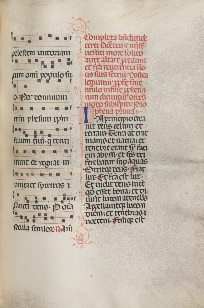Missale, Pol. 158 Música Exultel, 1469. de Bartolomeo Caporali