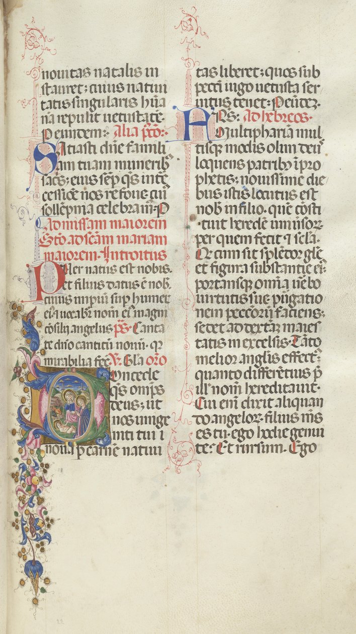 Missale: Fol. 22: Natividade, 1469. de Bartolomeo Caporali