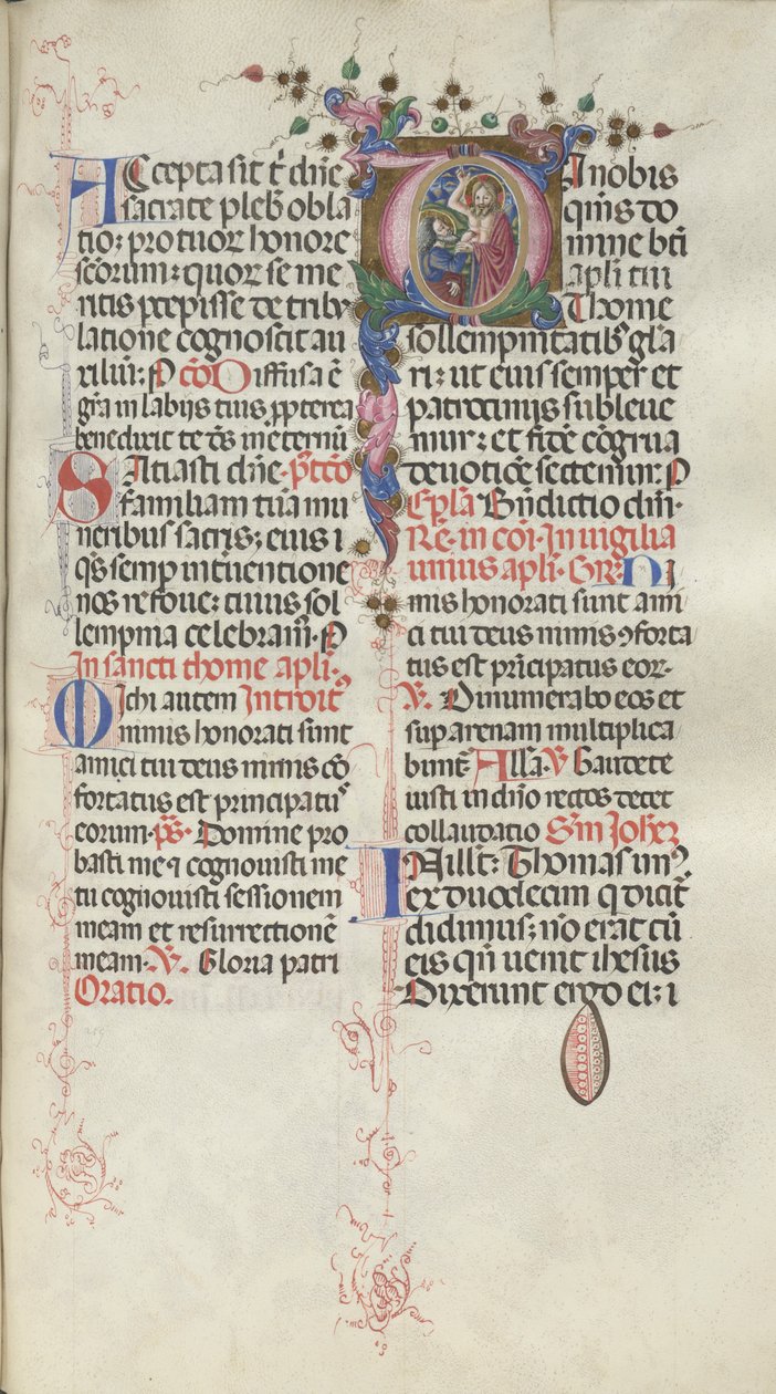 Missale, Pol. 262: Thomas, 1469. de Bartolomeo Caporali