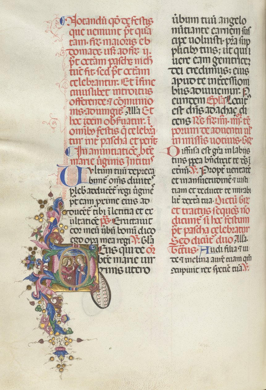 Missale: Fol. 275v: Anunciação, 1469. de Bartolomeo Caporali