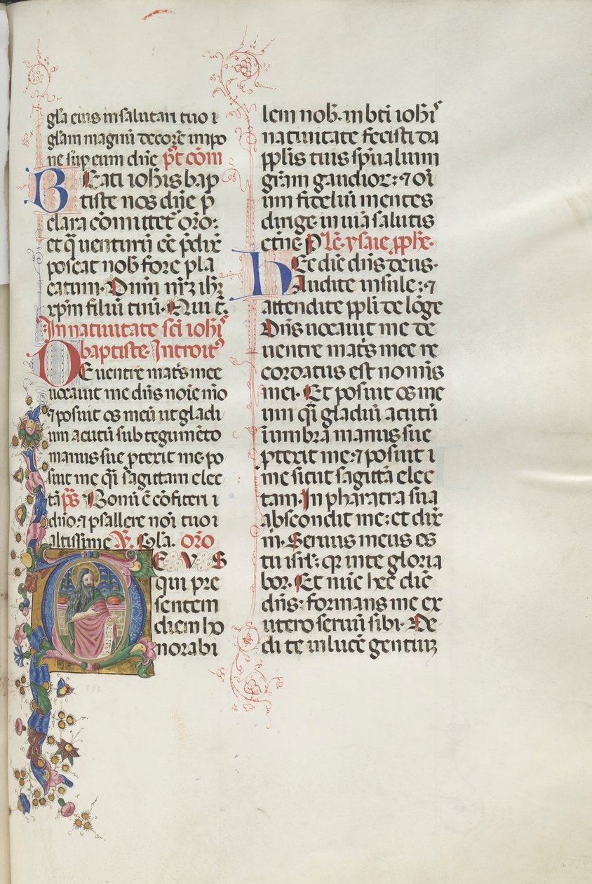 Missale: Fol. 287: São João Batista, 1469. de Bartolomeo Caporali