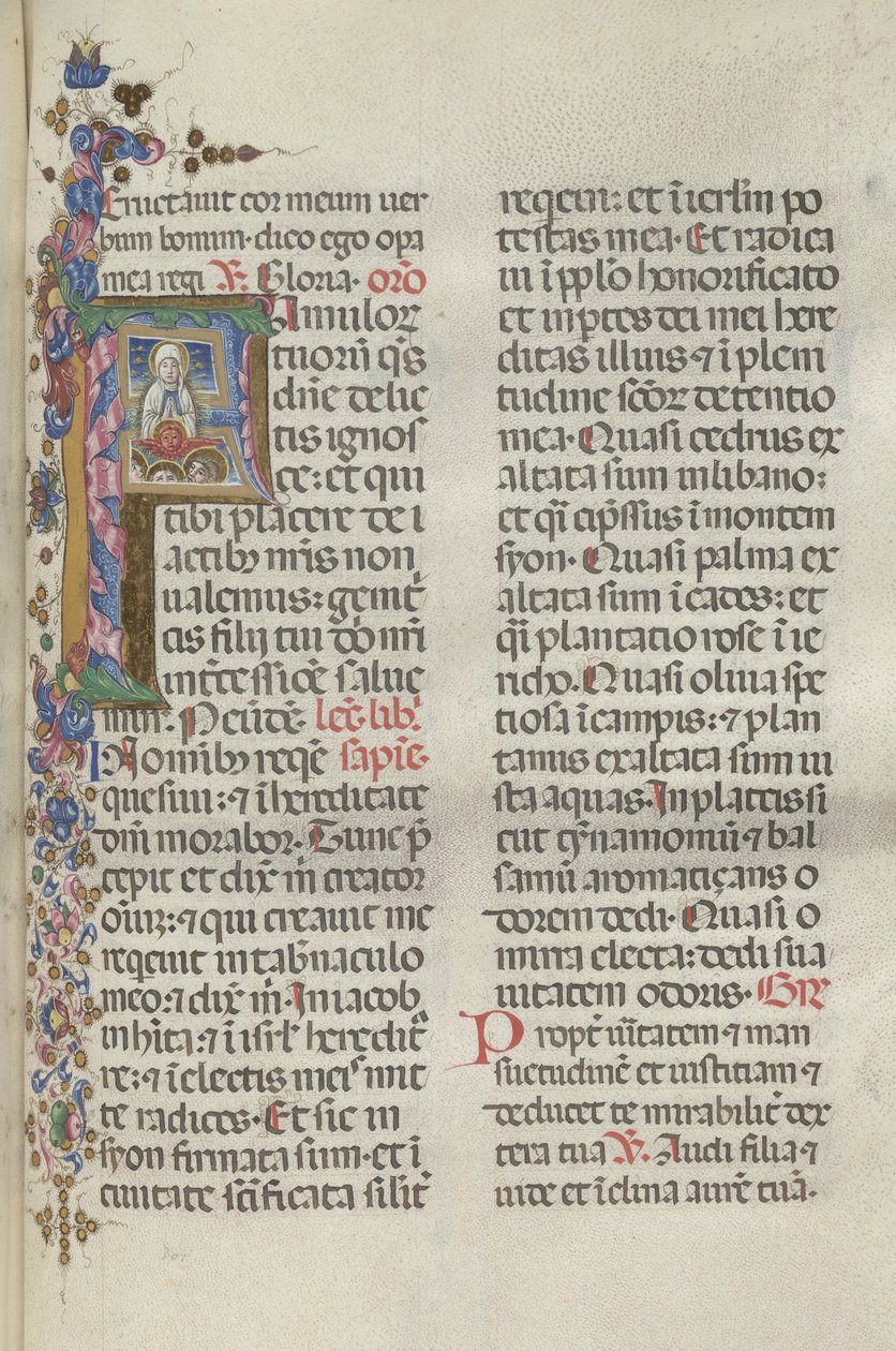 Missale: Fol. 306: Assunção da Virgem, 1469. de Bartolomeo Caporali