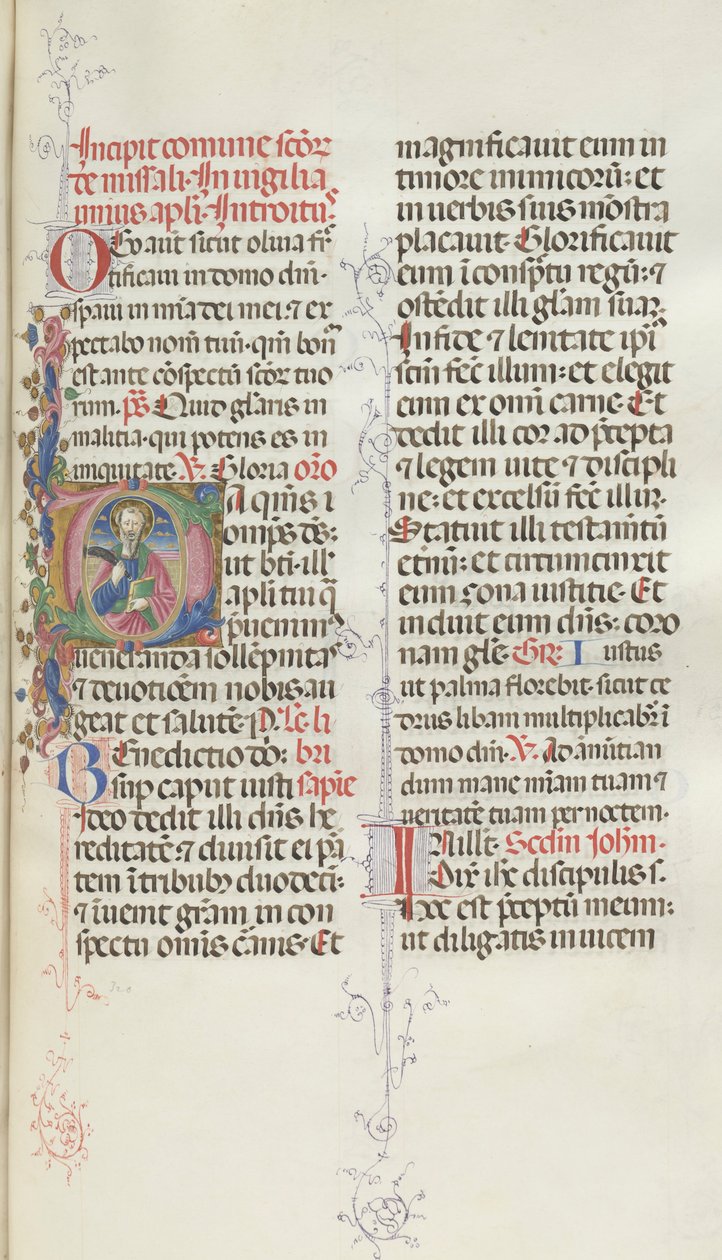 Missale, Pol. 327: São Bartolomeu, 1469. de Bartolomeo Caporali