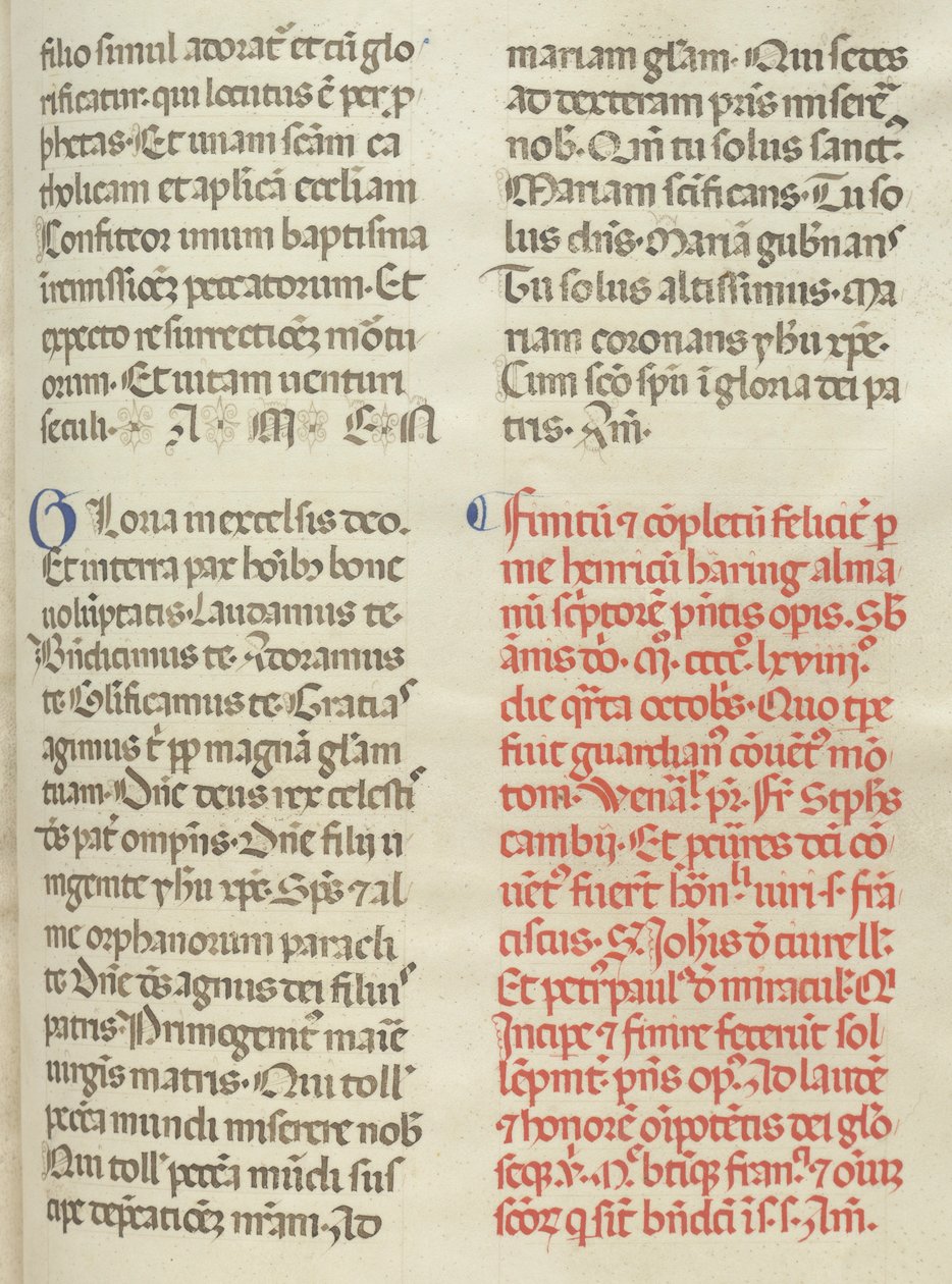 Missale Folio 400: Colophon, 1469. de Bartolomeo Caporali