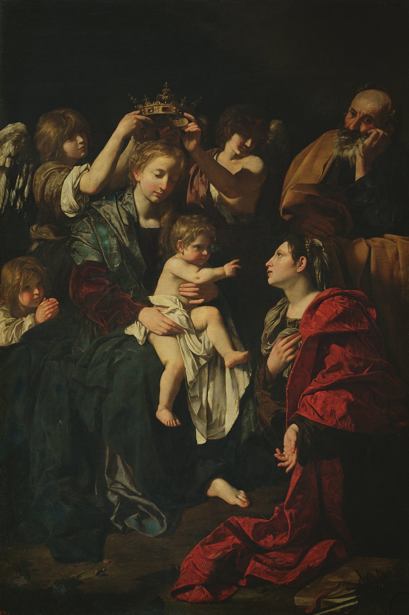 A Sagrada Família com Santa Catarina de Bartolomeo Cavarozzi