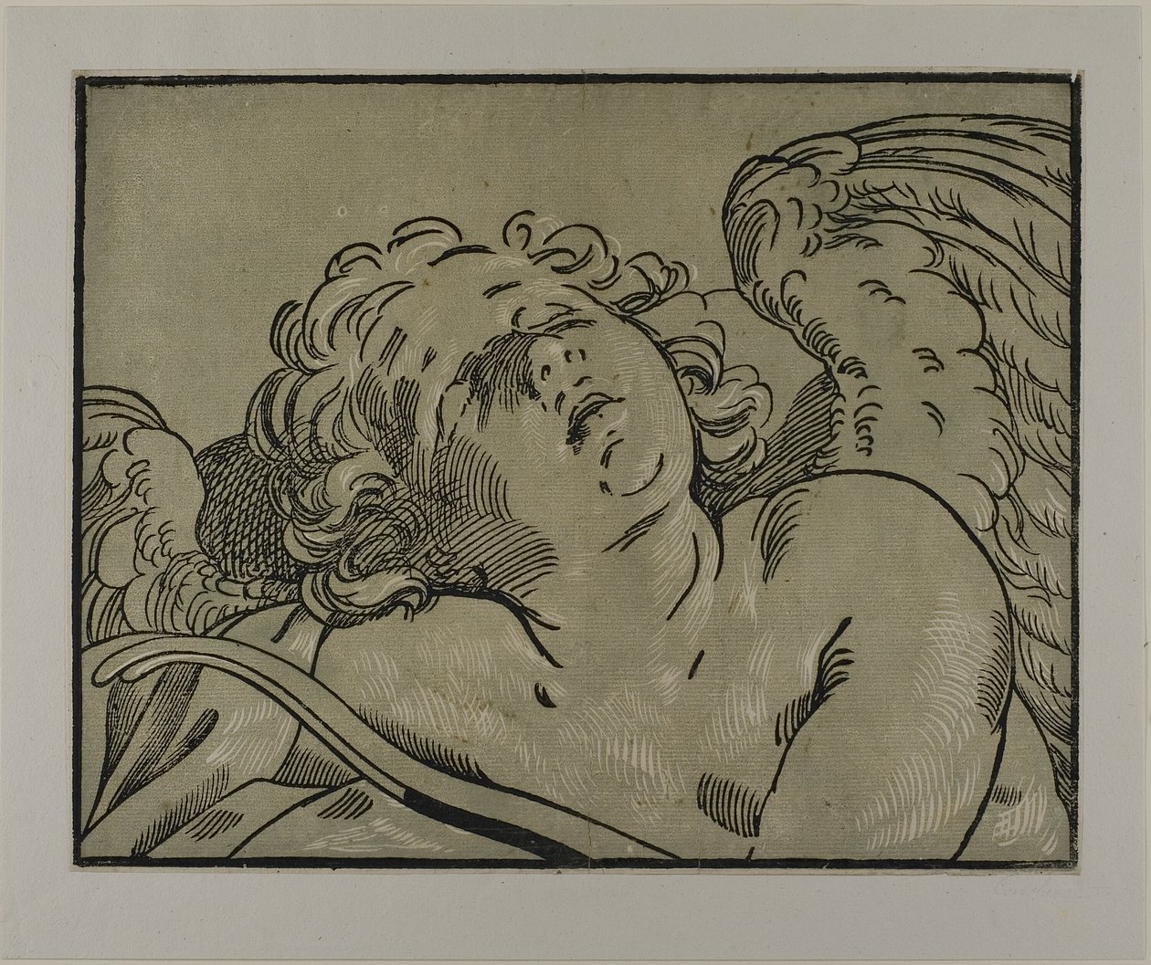 Busto de Cupido adormecido de Bartolomeo Coriolano