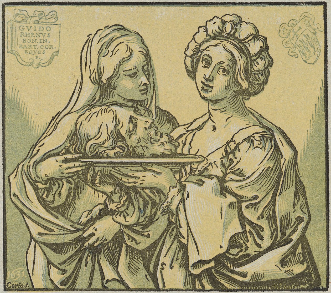 Herodias e Salomé de Bartolomeo Coriolano after Guido Reni
