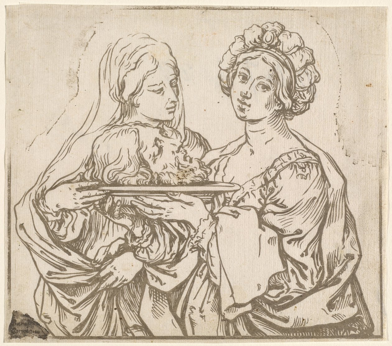Herodias e Salomé de Bartolomeo Coriolano after Guido Reni