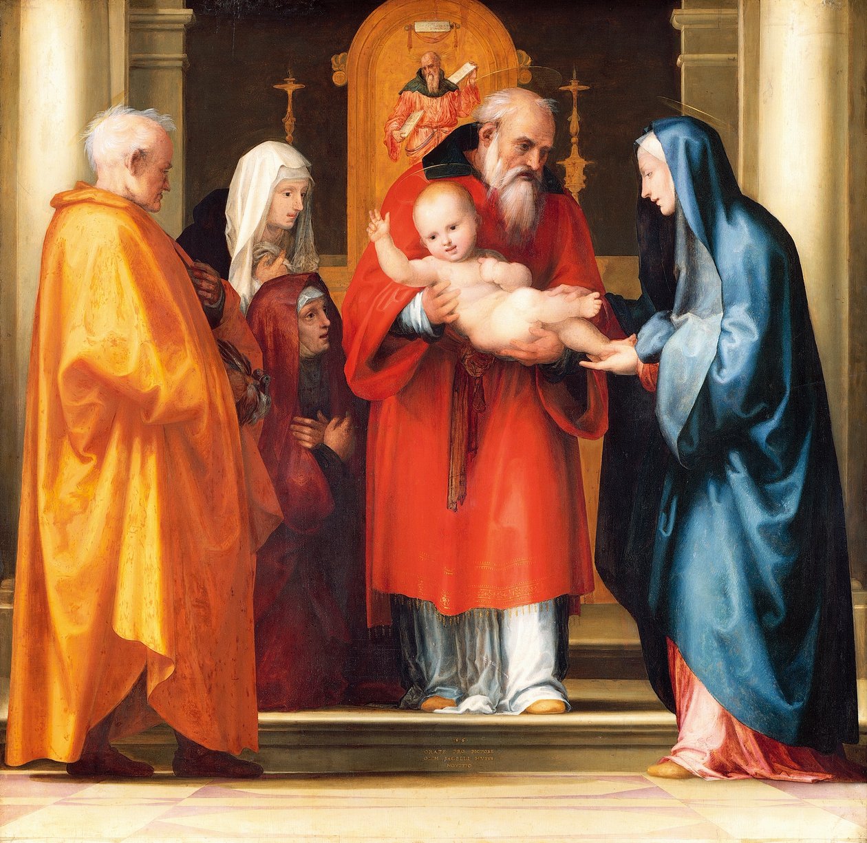 Apresentação de Jesus no Templo (detalhe) de Bartolomeo Fra
