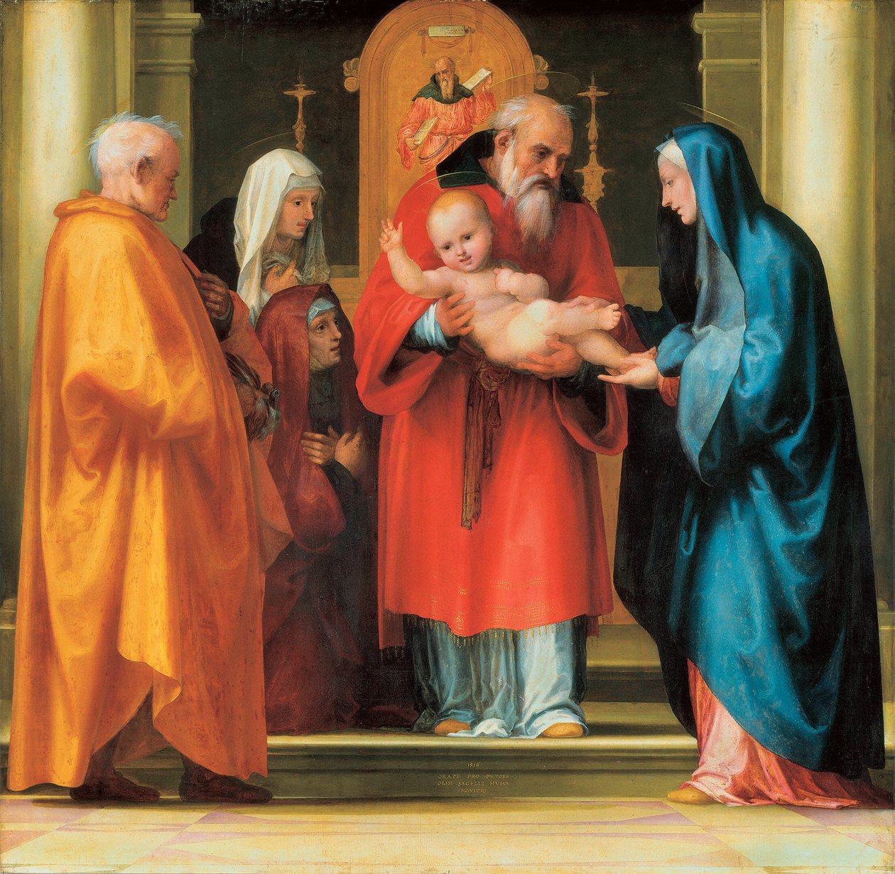 Apresentação de Jesus no Templo (detalhe) de Bartolomeo Fra