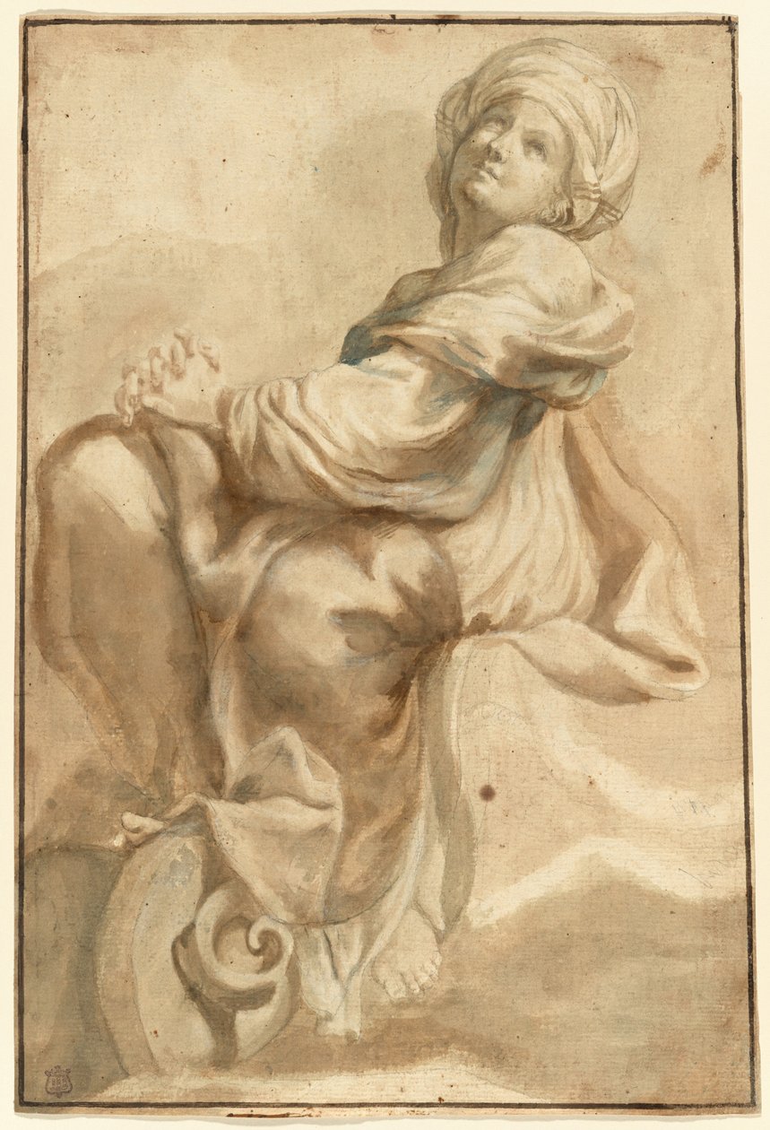 Sibila sentada de Bartolomeo Guidobono