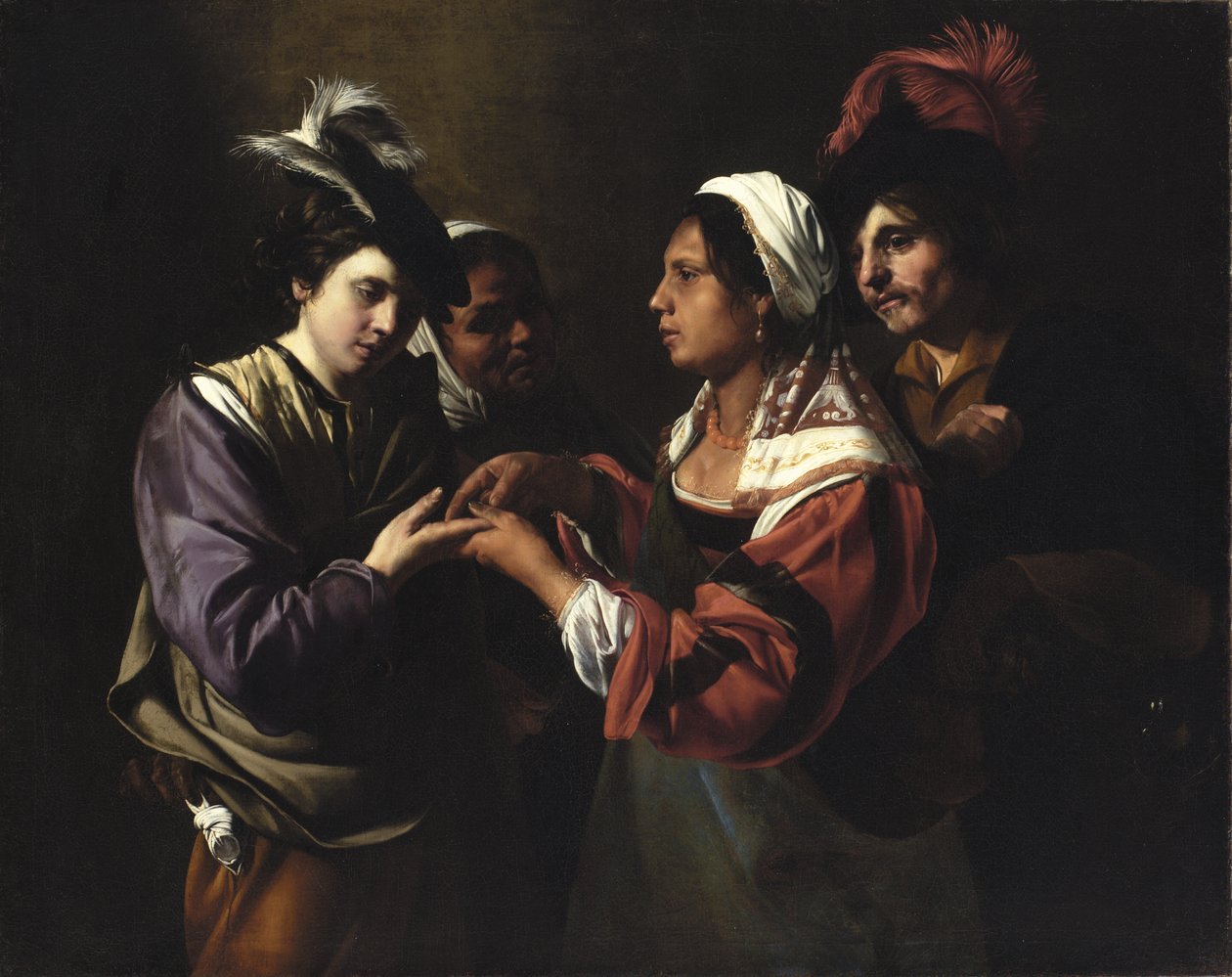 O Cartomante, c.161617 de Bartolomeo Manfredi