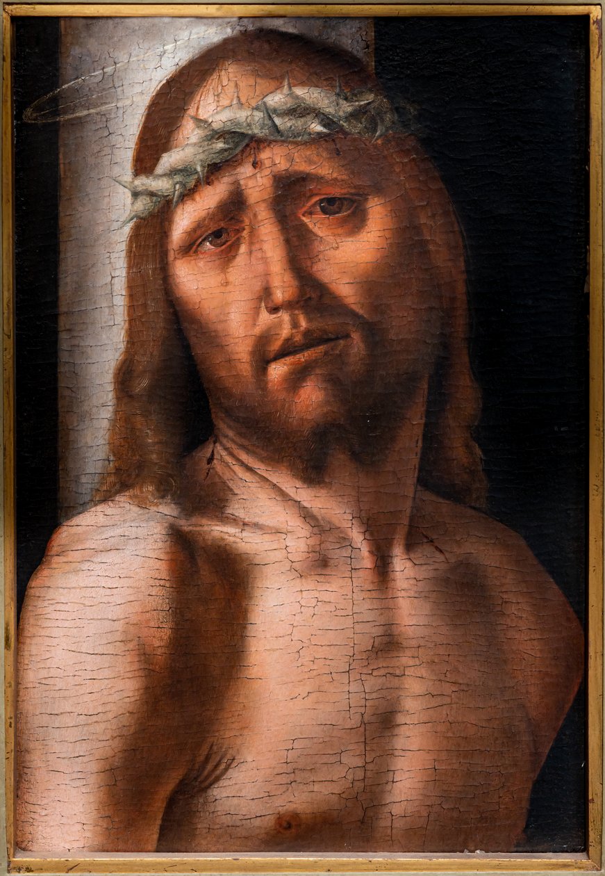 Cristo na coluna, segunda metade do século XV (óleo sobre painel) de Bartolomeo Montagna