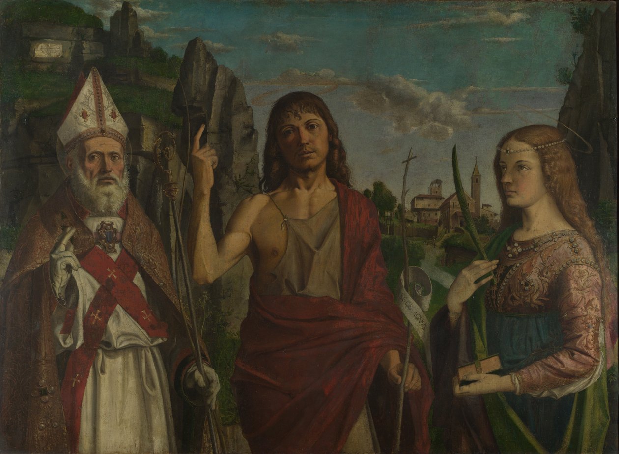 São Zenão, São João Batista e mártir, c. 1495 de Bartolomeo Montagna