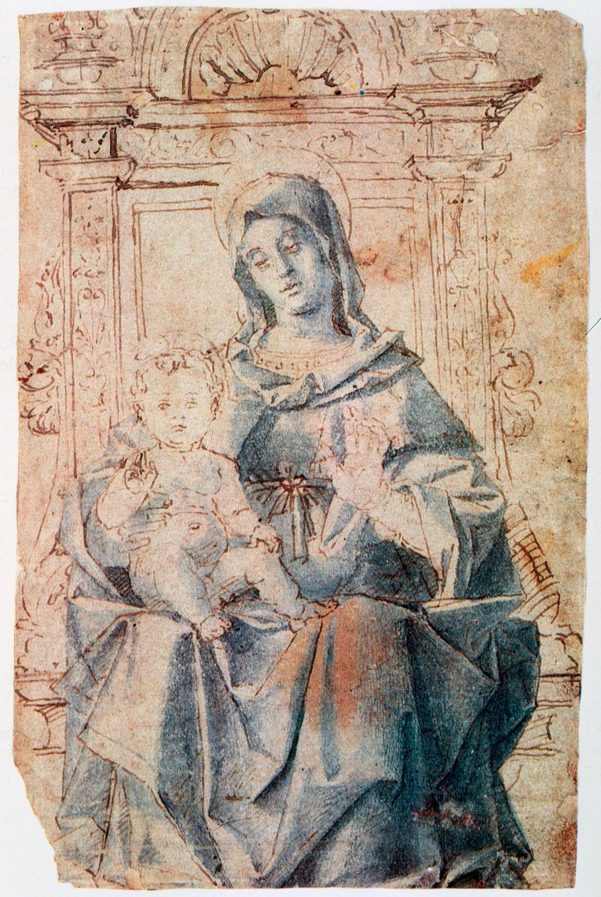 A Virgem e o Menino, c1470-1523 de Bartolomeo Montagna
