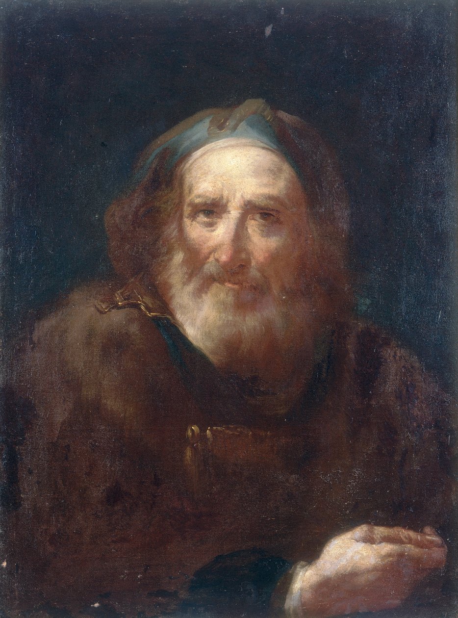 Retrato, de, um, homem velho de Bartolomeo Nazzari