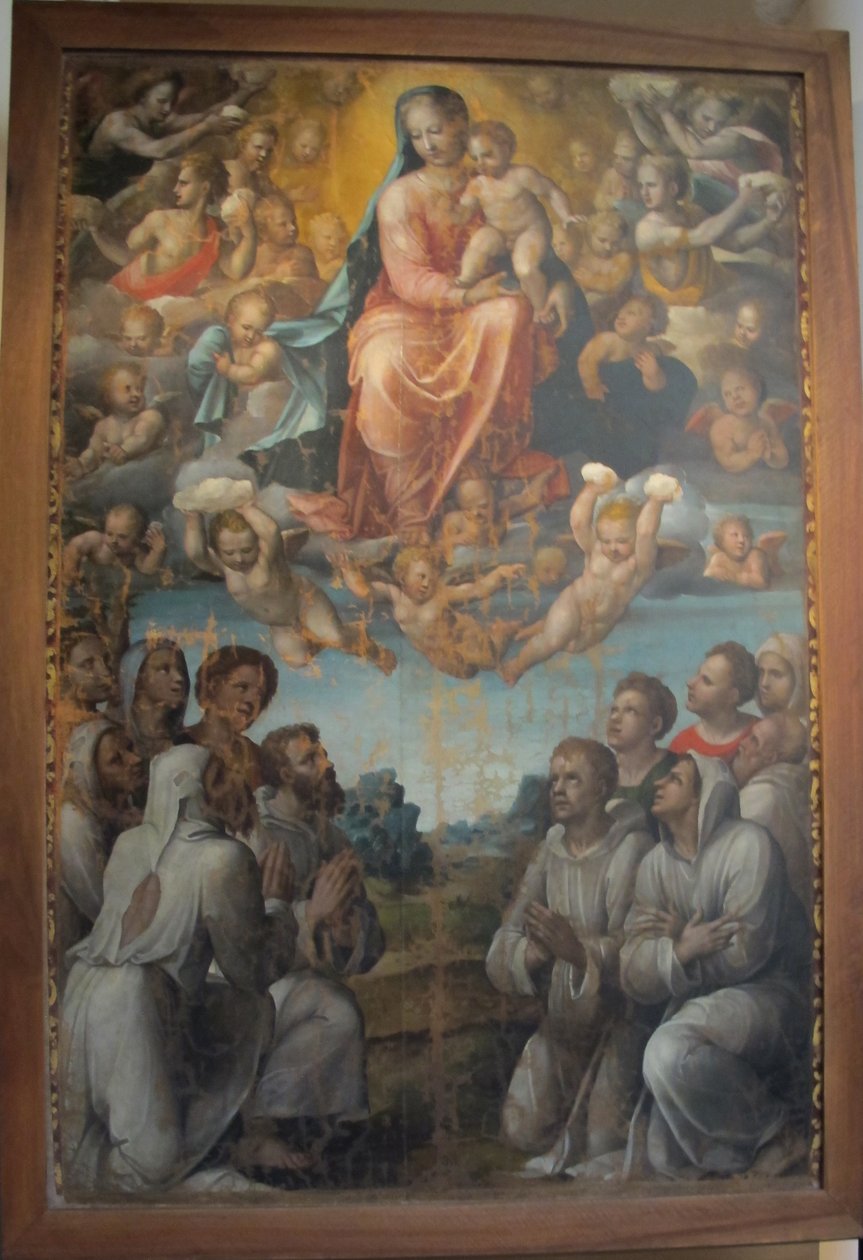 Bartolomeo neroni conhecido como o Ouriço, Madonna com os Irmãos da Companhia de Bartolomeo Neroni