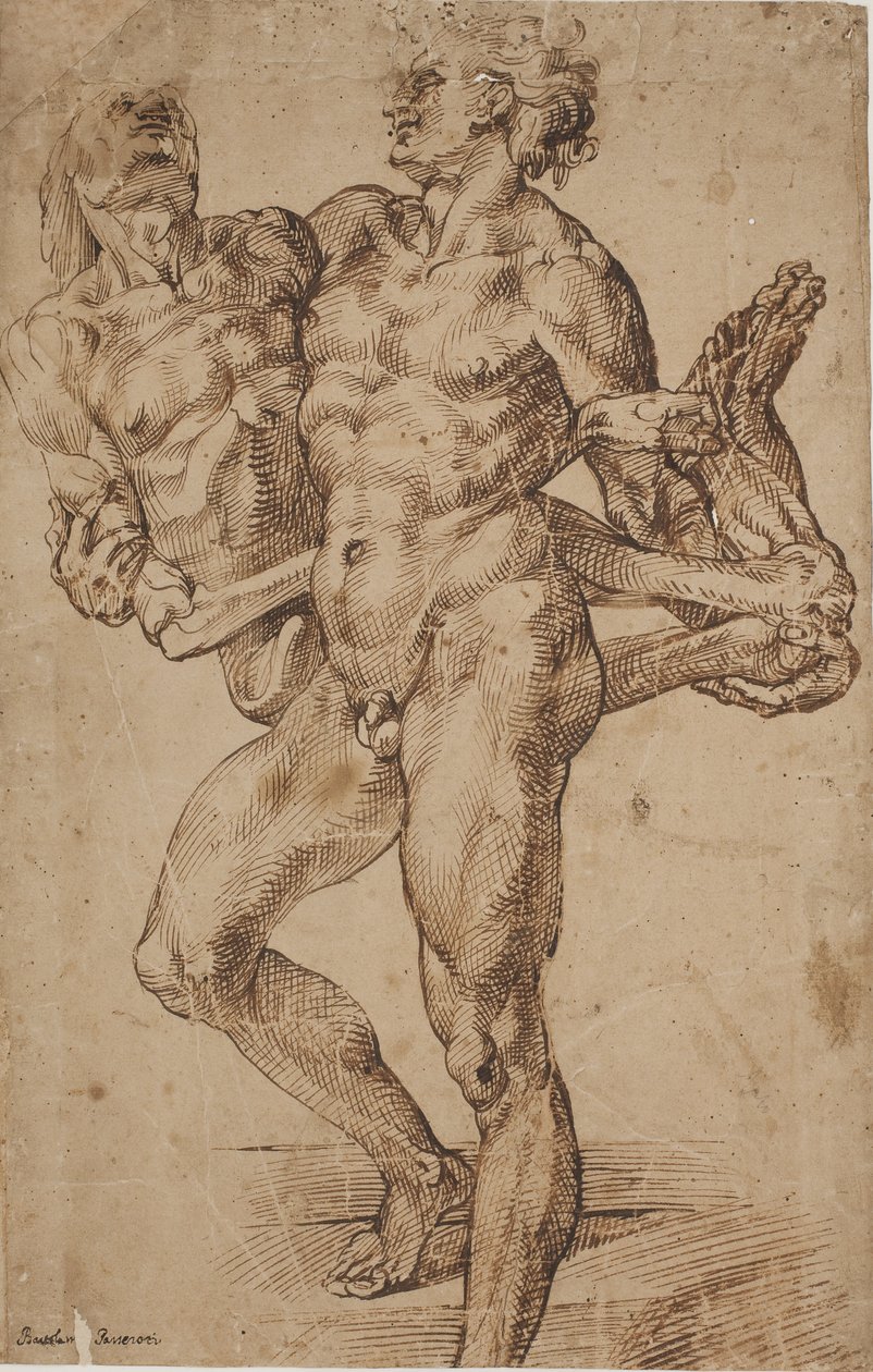 Enéias e Anquises [?] de Bartolomeo Passarotti