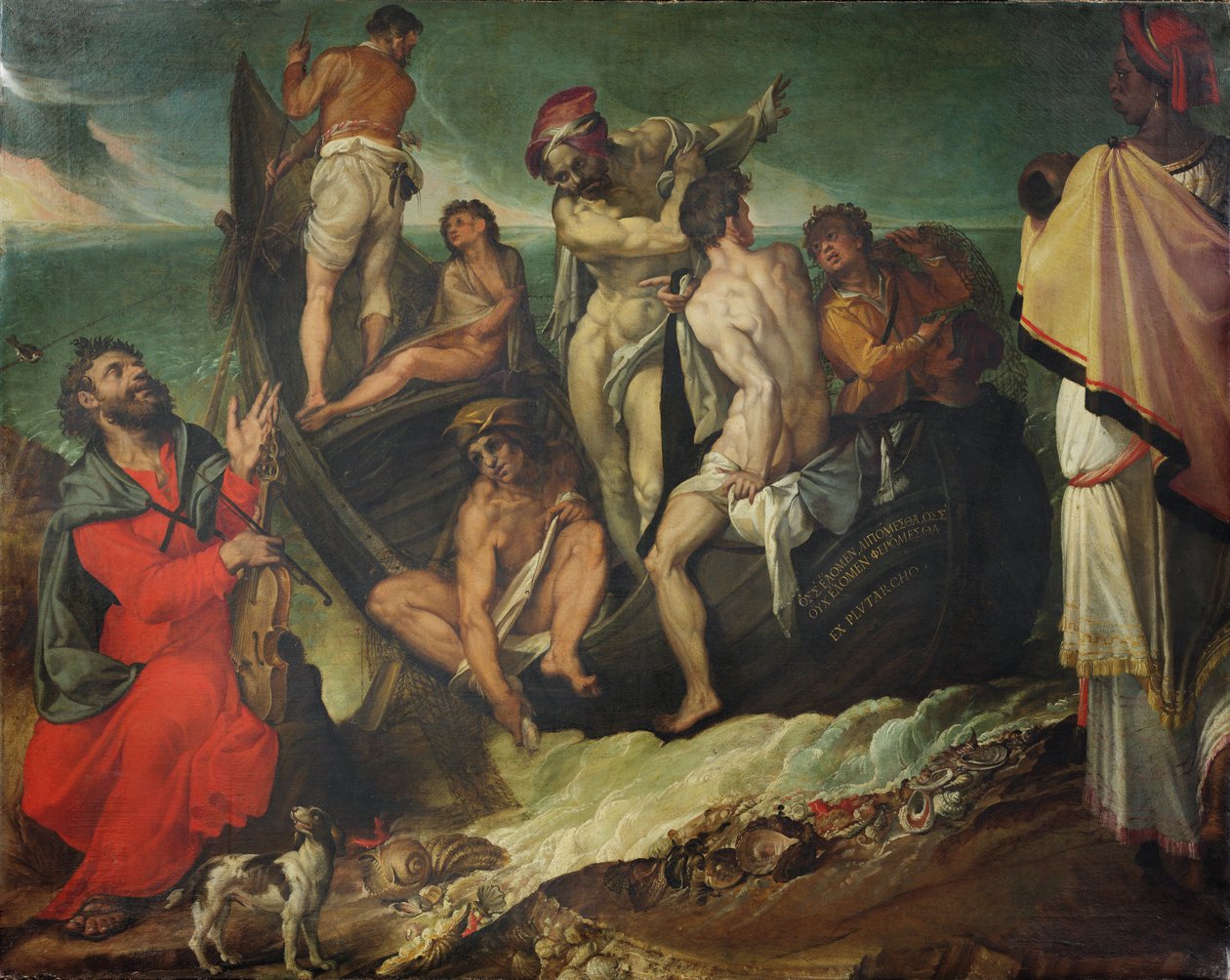 Italiano: O enigma de Homero de Bartolomeo Passarotti