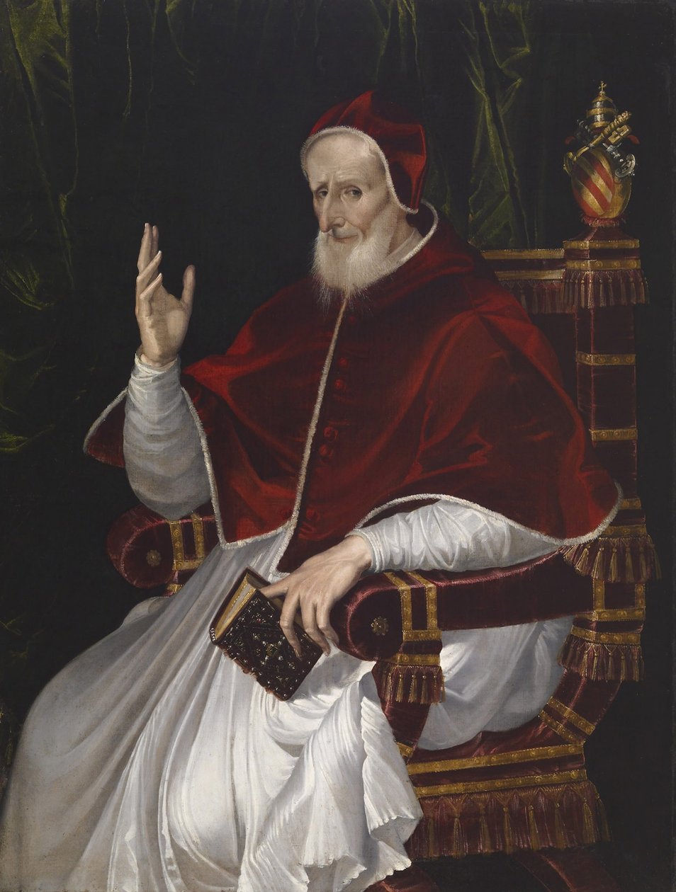 Retrato do Papa Pio V, c.1566 de Bartolomeo Passarotti