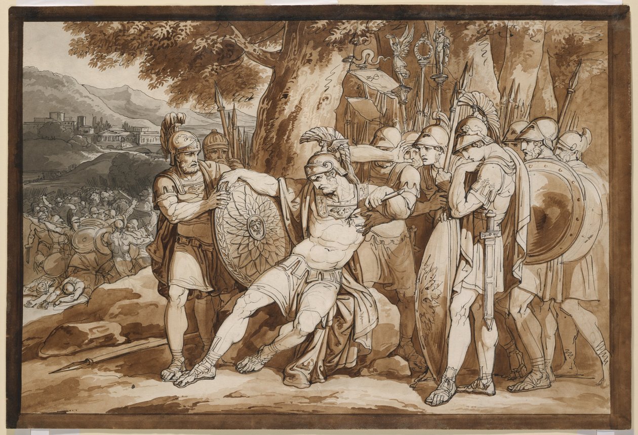 Morte de Epaminondas de Bartolomeo Pinelli