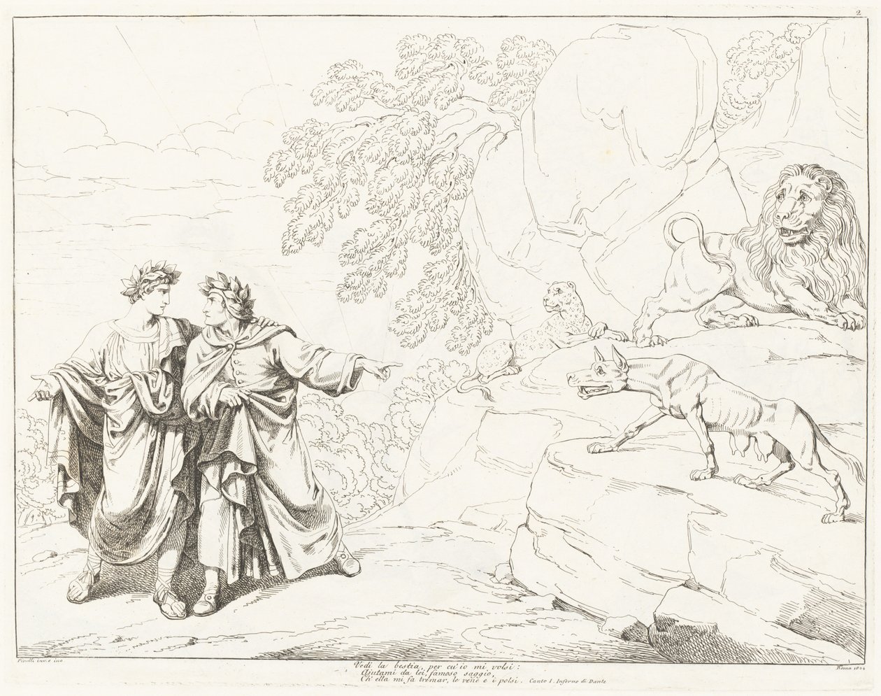 Divina Comédia de Dante (volume I) de Bartolomeo Pinelli