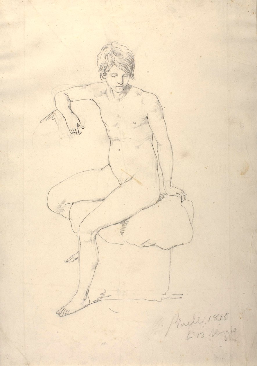Modelo feminina de Bartolomeo Pinelli