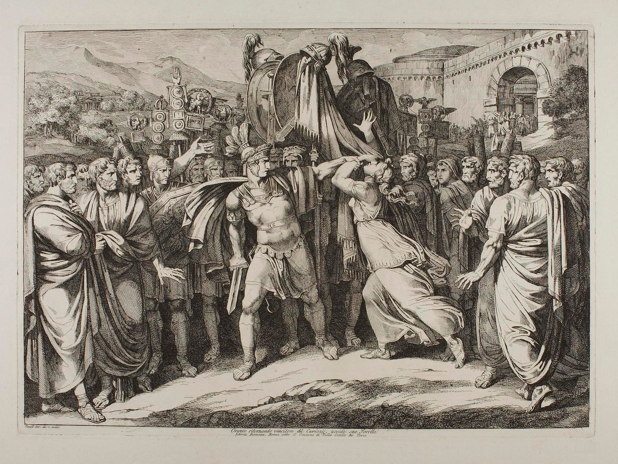 Marco Horácio mata a irmã de Bartolomeo Pinelli