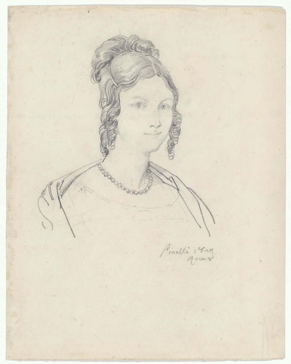 Retrato de uma jovem, possivelmente a princesa Barbara Massimo de Bartolomeo Pinelli