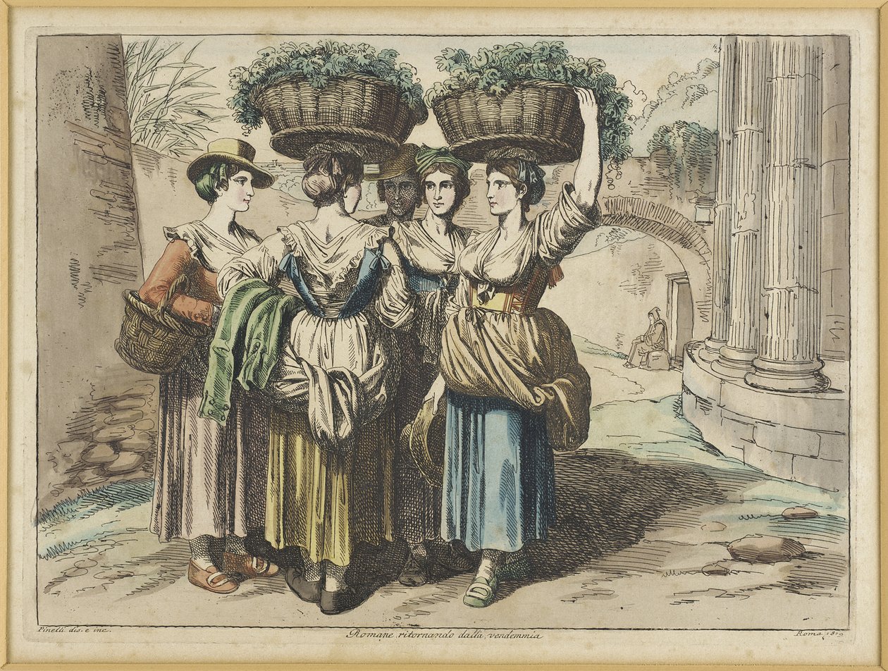 Romanas regressando da vindima de Bartolomeo Pinelli