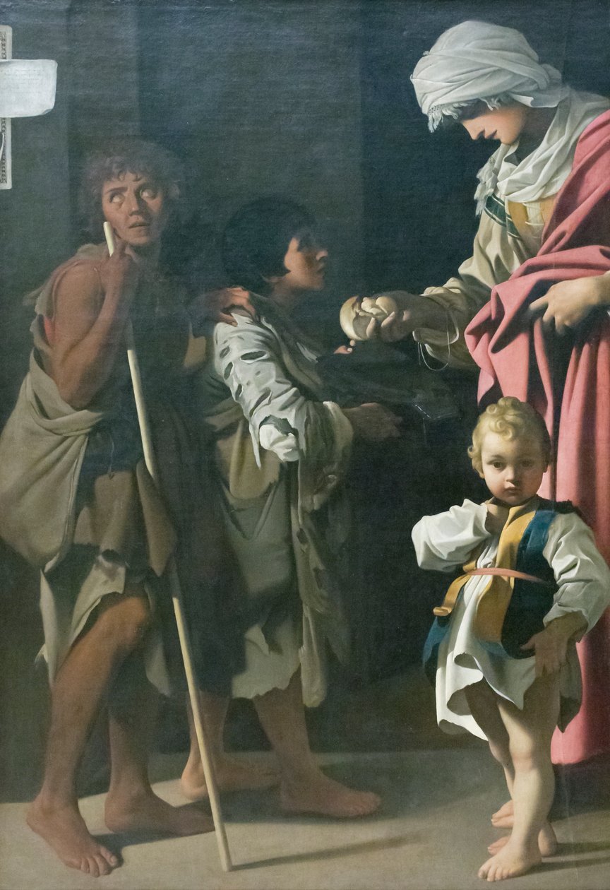 A Caridade de Santa Isabel da Hungria de Bartolomeo Schedoni